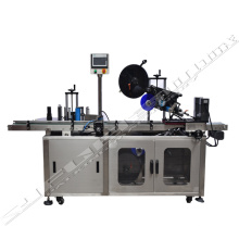 Automatic can bottle jar top bottom sticker labeling machine
